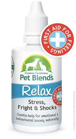 Relax Blend for fear, stress, shocks in dogs cat horses