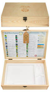 WOODEN BOX FOR BACH FLOWER ESSENCES REMEDIES